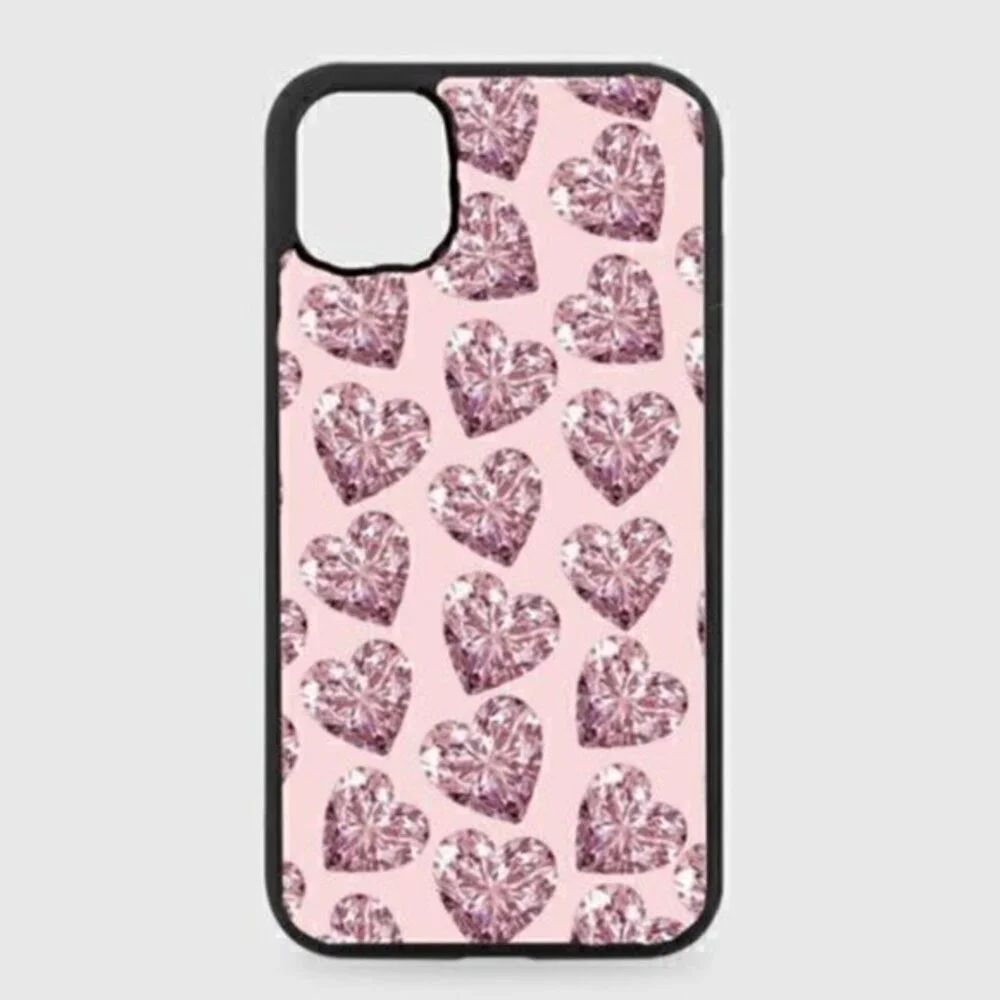 PINK Heart Diamond Phone Case